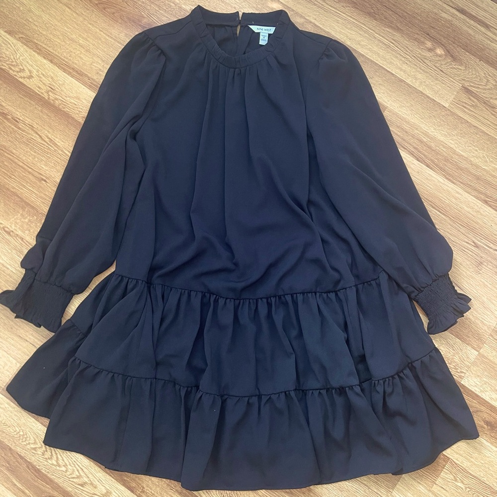 Nine West Long-Sleeve Swing Dress
